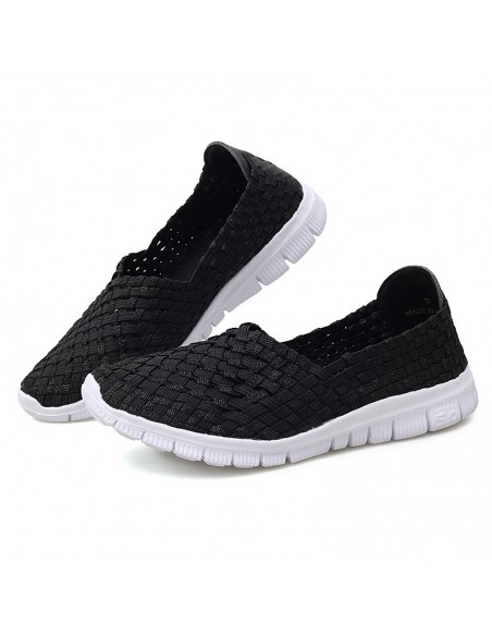 Espadrile elastice negre – Ușoare și comode, mărimi 35-41 model Andra