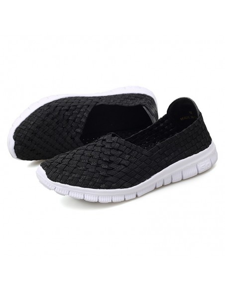 Espadrile elastice negre – Ușoare și comode, mărimi 35-41 model Andra