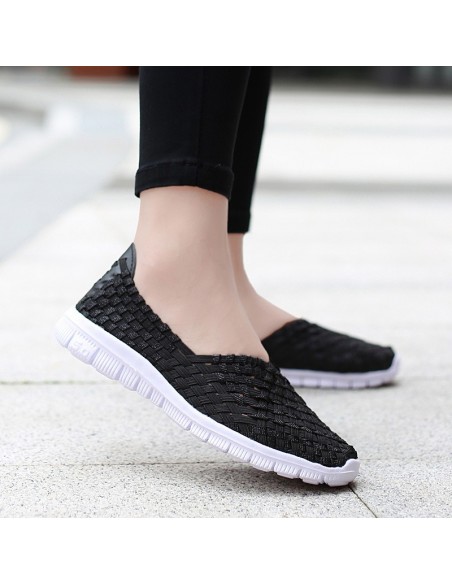 Espadrile elastice negre – Ușoare și comode, mărimi 35-41 model Andra