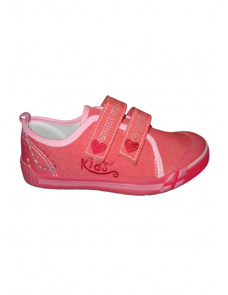 Pantofi sport copii fete – Roz, cu baretă Velcro