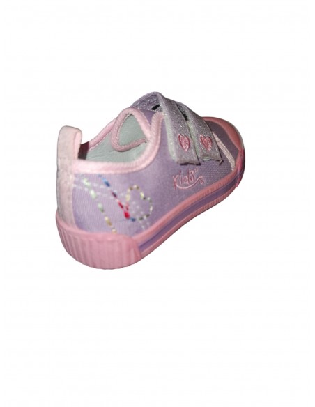 Pantofi sport copii fete – Mov, cu baretă Velcro