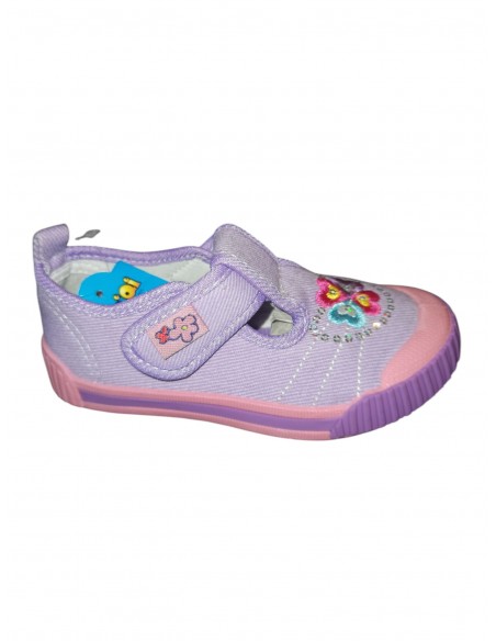 Pantofi sport copii fete – Mov, cu baretă Velcro