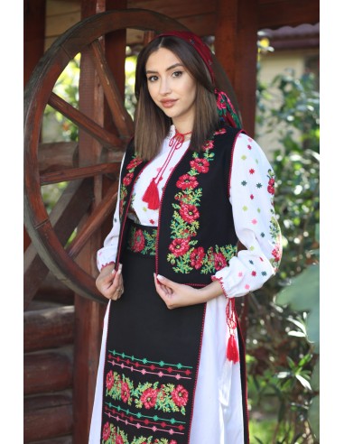 Set Traditional Dama, Vesta, Fota, Rochie, Brau, Ie