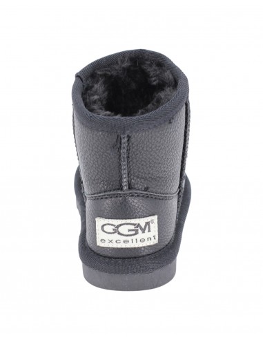 Cizme Copii Tip UGG Black din Piele Ecologică cu Blană Călduroasă