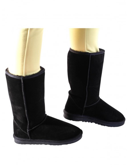 Ghete tip UGG negre imblanite pentru femei – FunkyMag.ro