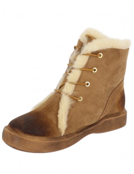 Ghete Emilia Dama Piele Naturala si Blana – Model Casual Winter