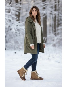 Ghete Emilia Dama Piele Naturala si Blana – Model Casual Winter