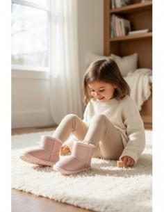 Cizme Copii Tip UGG Shiny Pink