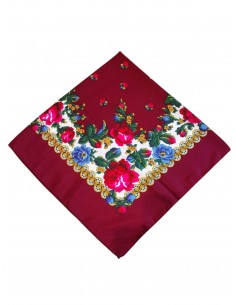 Batic dama visiniu cu flori elegante – accesoriu fashion...