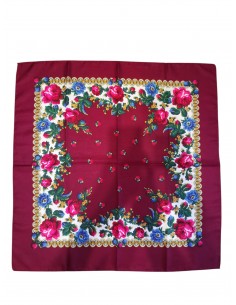 Batic dama visiniu cu flori elegante – accesoriu fashion... 2