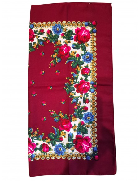 Batic dama visiniu cu flori elegante – accesoriu fashion feminin