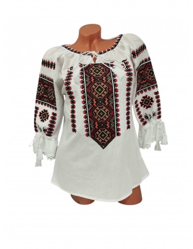 ie-traditionala-dama-alba-broderie-geometrica-rosie-neagra.