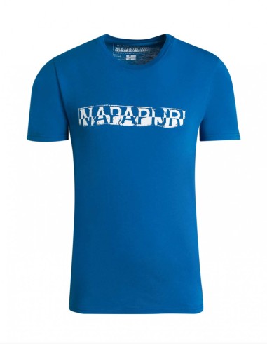 Tricou Barbati din bumbac culoare albastru marca napapijri
