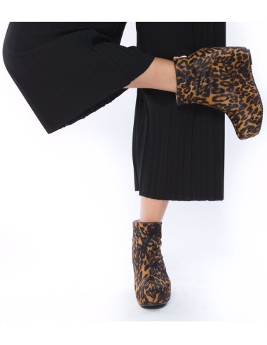 Ghete Femei Piele Animal Print
